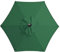XQZMD Replacement Parasol Canopy, Sun Umbrella Replacement Parasol Fabric Cover with 6/8 Ribs, 2.7m/3m Garden Parasol Canopy Cover Replacement Top for Garden, Patio Umbrella (Green-2.7m, 6 ribs)