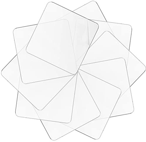 Klebepads Doppelseitig Extra Stark,Extrem Starke Nano Tape Sticker Wiederverwendbares Transparentes Nano Klebeband Waschbares Spurloses Klebeband für Teppich, Fliesen, Auto und Küche (10 Stück)