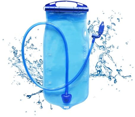 Poche Hydratation 1L Poche a Eau Vessie d'Hydratation Sac d'Hydratation Gourde Pliable Poche Eau Bidon Bouteille d'eau Vessie Vessie d'eau Poche d'Hydratation Sac à Eau pour Utilisation en Extérieur