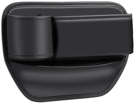 MEMOFYND Autositz-Organizer, Schwarz, 1 Stück, CADDY, PU, L-Form, Praktisch, Autositzbox