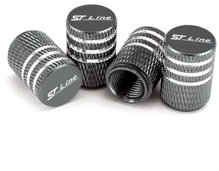 4 Stück Auto Reifen Ventilkappen Kompatibel mit für Ford ST Line Focus X 2 3 Mondeo Fiesta Kuga MK2 MK3 MK4 Staub Und Wasser Ventilkappen Zubehör,B