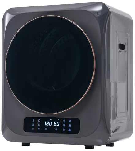 DRIXNO Ablufttrockner Trockner Mini Wäschetrockner Dryer Machine, 850w/2,5kg/Schwarz/48x40x58cm, Überhitzungsschutz, wandmontierbar [Energieklasse C]