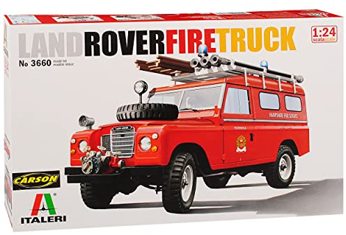 Land R*o*v*e*r Defender Feuerwehr 3660 Kit Bausatz 1/24 Italieri Modell Auto mit individiuellem Wunschkennzeichen