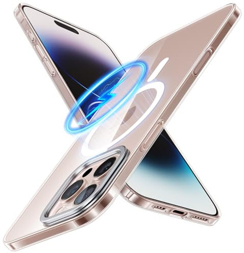 TORRAS Ultra Thin for iPhone 16 Pro Max Case, Compatible with MagSafe, Invisible Camera Stand, Velvety Touch & Elegant Look, Protective Slim for iPhone 16 Pro Max Cover - Clear