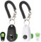 BARKIE Hundetrainings-Clicker mit Fingerring und Handgelenkschlaufe, 2 Stück, Multi-Carry-Hunde-Klicker für Verhaltenshilfen, Welpenzubehör und Haustierbedarf für Hundetraining und Spazierengehen