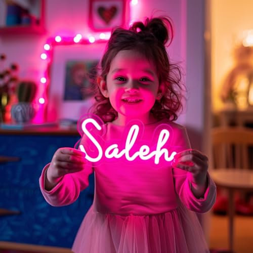 Neon Light Sign, Custom Neon Sign for Bedroom, Personalised Neon Sign for Wall/Bar/Wedding, Neon Light Up Letters LED Sign for Girls, LED Sign Personalised Gifts