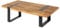 Riess Ambiente Massiver Couchtisch Iron Craft 100cm braun Natur Mangoholz schwarz Metall Sofatisch Holztisch Wohnzimmertisch Industrial-Design Massivholz