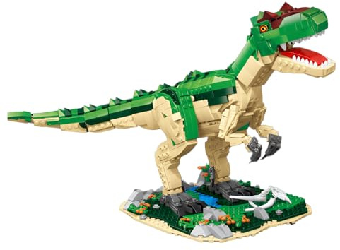 Fuleying Allosaurus Dinosaurier Bausteine Bausatz, Dino World Park Klemmbausteine Spielzeug Set für Jungen, Mädchen, Erwachsene, Jugendliche, Oder Dinosaurier Enthusiasten, Tier Baukasten (1160 PCS)