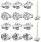 WADORN 24 Stück Weihnachtskerzenclip In 2 Ausführungen. Blumenform Weihnachtsbaum Kerzenclip Groß Metall Weihnachtskerzenhalter Clip Set Für Weihnachten Geburtstagsfeier Weihnachtsbaum