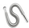 Tubo di scarico flessibile, tubo di scarico per lavandino del bagno, in acciaio inox, tipo S, tubo di scarico per cucina, vasca da bagno, lavello, tubo curvo per lavabo | sifone espandibile flessibile