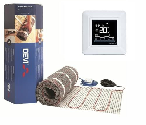 DEVI DEVImat DSVF150 Dünnbett Fußbodenheizung SET mit Devireg Opti (3m2)