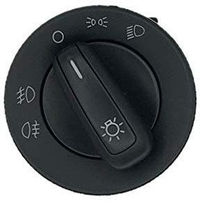 HZ-DESIGN Lichtschalter Schalter mit Nebelscheinwerfer Funktion NSW kompatibel mit Polo 6R