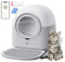 Katzenklo Selbstreinigend Katzentoilette Groß XXL, Automatisches Katzenklo Elektrisches, APP-Steuerung, Selbstreinigendes Katzenklo für 2 Katzen Mehrere Katzen, TY-PRO