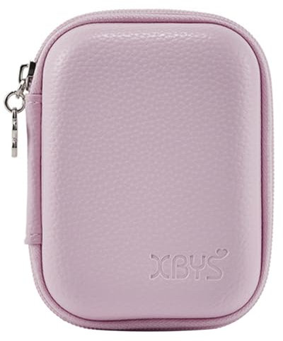 Étui pour appareil photo numérique compact de qualité - Coque rigide avec housse en mousse - Boîte de rangement pour appareil photo CCD - Convient pour Panasonic Sony Canon Fuji, violet, Simplicité