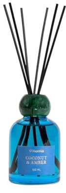 HOMLA Color Block Raumduft Diffuser Kokosnuss Amber 150 ml mit Duftstäbchen in Rot