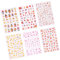 Pffiocix Autumn Nails Art Stickers 6 Sheets Maple Leaves Pumpkin Decals Adhesive Stickers Decoration for Thanksgiving