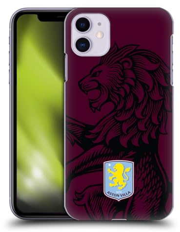 Head Case Designs Officially Licensed Aston Villa Football Club Oversized 2024 Crest Designs Hard Back Case Compatible With Apple iPhone 11