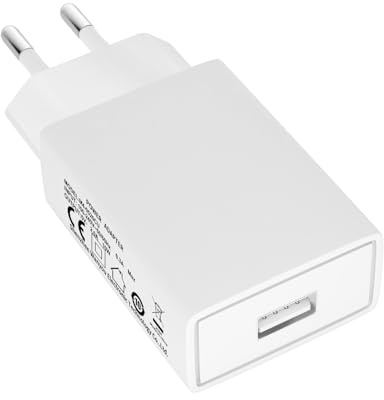 Chargeur Secteur USB 5V 2A 1 Port - Adaptateur Compact Universel pour Smartphones et Tablettes (Noir/Blanc) (Blanc)