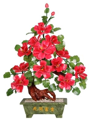 Bonsaï Artificiel Faux bonsaï Arbre Jade Plante d'intérieur for la décoration de Bureau à Domicile Plantes artificielles