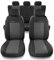 Mossa Coprisedili compatibili con Fiat Punto Grande, Evo, 2012 (2005-2018) - fodere sedili - set coprisedili auto universali - UNE-2