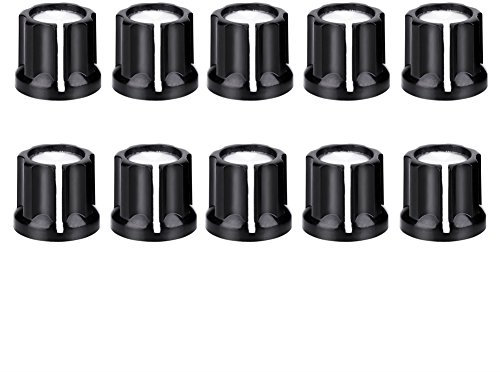 10Pcs Control de Volumen Perilla D en Forma Shaft Hole Tone Speed para guitarra eléctrica