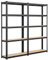 Yaheetech 2X Schwerlastregal 180x90x30 cm Metallregal mit höhenverstellbaren Ablagen Werkzeugregal bis 875 kg belastbar Garagenregal 5 MDF Platten