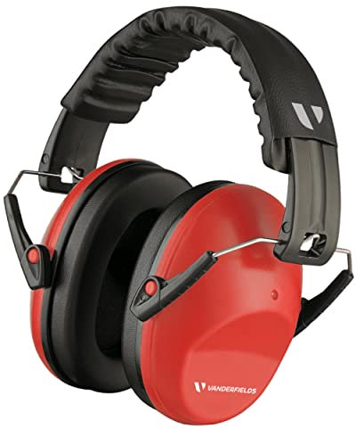 Vanderfields Ear Defenders Adults - 26dB SNR - Red Nomad - Protection Passive Noise Cancelling Headphones - Safety Earmuffs Ear Protectors - Hearing Protection Shooting - Ear Defenders Autism, DIY