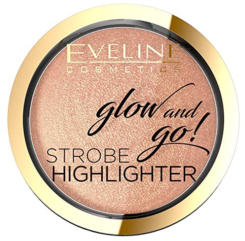 Eveline Cosmetics Glow and Go Illuminating Powder - No 02 Sanftes Gold - Highlight & Kontur mit Strahlendem Finish