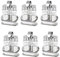 Westmark Menage Salz und Pfeffer, 6 Stück, 3-tlg., Fassungsvermögen: je 40 ml, Rostfreier Edelstahl/Glas, Wien, Silber/Transparent, 650222E2