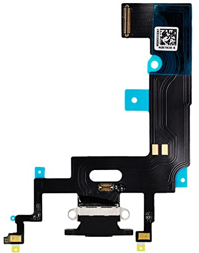 XMITEC® Dock Connector for iPhone XR - Charging Socket Audio Jack Microphone Flex Cable - Black