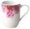 Villeroy & Boch - Rose Garden Becher mit Henkel, 340ml, Premium Porzellan, weiß/rosa, 10-4287-9651, Floral