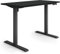 ESMART Germany ETX-121BB 120x60cm Schwarz Ergonomischer Steh-Sitz-Schreibtisch Stufenlos elektrisch höhenverstellbar 73,5-123,5cm 3 x Memory USB Ladeport Aktivitätserinnerung Soft-Start/Stopp