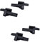 SHLPDFM 4 Stück Parcelshelf Clip Gepäckraumabdeckung Hutablage Clip Halteklammern für W169 A-Klasse/ W245 B-Klasse A16969302849051