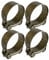 Boltza® Stainless Steel Single Bolt Hose Super Clamp 36-39mm Clip Silicone Rubber Exhaust x4
