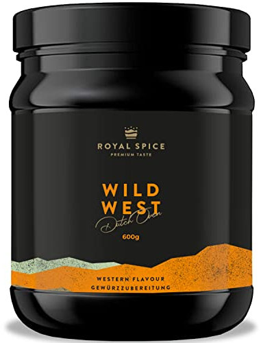 Royal Spice Wild West Dutch Oven Gewürze 600g - Intensiv-aromatische Dutch Oven Gewürzmischung für Schmorgerichte aller Art - Ideal auch für traditionelle Gerichte aus dem Kochtopf & BBQ