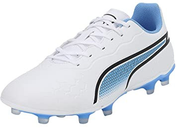 PUMA King Match FG/AG Supercharge weissblauorange, 46 Unisex