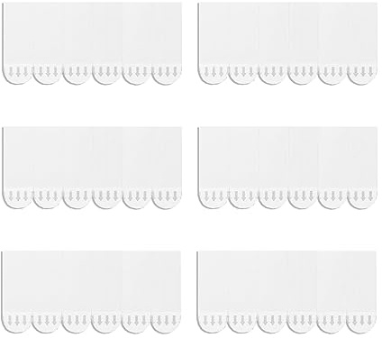 132-Pack Small Replacement Adhesive Strips, Damage-Free for Wall Hooks