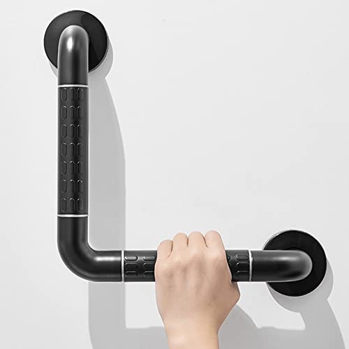 Schwarze Haltegriffe für Senioren, 30cm Haltegriff Dusche, Haltegriff Bad, Duschgriff, Haltegriff Badewanne, Wannengriff, Duschgriffe für Senioren, Badewannengriff Senioren, Griffstangen für das Bad