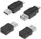 GELRHONR 4pcs USB a Micro USB Adattatore, USB 2,0 Maschio a Micro USB Femmina Convertitore Supporto 5v / 2a Ricarica 480Mbps Trasferimento Dati per USB Micro Dispositivi (USB to Micro USB)