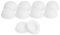 Tapones para tornillos de cabeza alomada blancos, 10 unidades, para tornillos de alféizar de ventana (diámetro exterior: 10,5 mm, diámetro interior: 7 mm, altura: 5,0 mm)