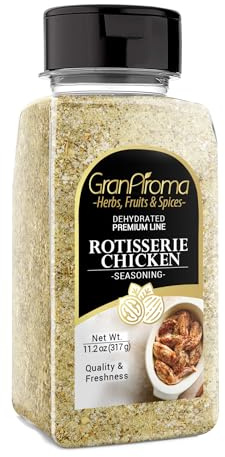 GranAroma Rotisserie Chicken Seasoning, 11.2 oz, Flavorful & Savory, Homestyle, Hints of Citrus