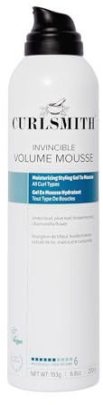 Curlsmith Invincible Volume Mousse | Lockenverstärkender Schaumfestiger, Ohne Alkohol, Alle Lockentypen, Ideal bei platten Locken, Vegan, 200 ml