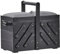 Prym - Prym Klassisches Design Lackiertes Gummiholz (36X19X30Cm) Schwarzer Eleganter Nähkasten mit 3 Stufen für Die Lagerung und Gepolstertem Stoffbezug - 1 Stück, Schwarz