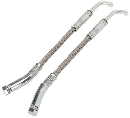 Juego de Rascadores de Hielo de 2 Piezas 1201 DF Juego de Raspadores de Hielo Universales para Motos de Nieve Adecuado para Motos de Nieve con Alturas de Oruga de 2‑ 1/2 Pulgadas