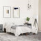 LAPOOH Bettgestell Braun Eichen-Optik 120x200 cm Holzwerkstoff Metall, Bett, Jugendbett, Schlafzimmer Bett, Bed Frame - 845866