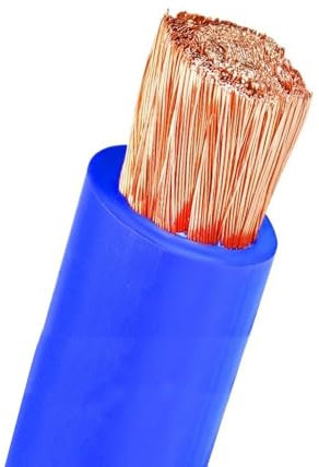 1m Electrical Wire, Flexible PVC Cable Wire Cable 10mm² - 120mm², RV Pure Copper Cable, DIY Electric Wire(Blue,10mm²)