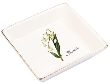 Personalised Dinner Plate with Engraving Christmas Decoration Family Plates Ceramic (D)
