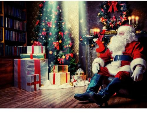 Santa & Presents 1000 Piece Christmas Jigsaw Puzzle – Festive Scene for Adults & Kids Age 14+ Large 69cm x 51cm Limited Edition Christmas Puzzles