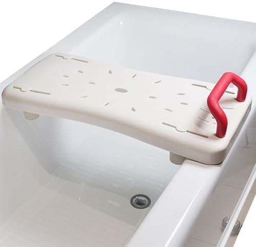 Niesel Banco de Bañera, Tabla de Baño para Baño, Tabla de Asiento de Baño con Asa | Gran Tabla de Ducha de Bañera Tenedor para Personas Mayores, Personas con Discapacidad,