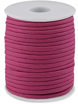 cyclingcolors 1x Cuerda Cordón 4 mm 25 m Polipropileno Decoración Artesanía Bricolaje hogar Plantas Crochet Joyas Cordel Bolso, Rosa Malva